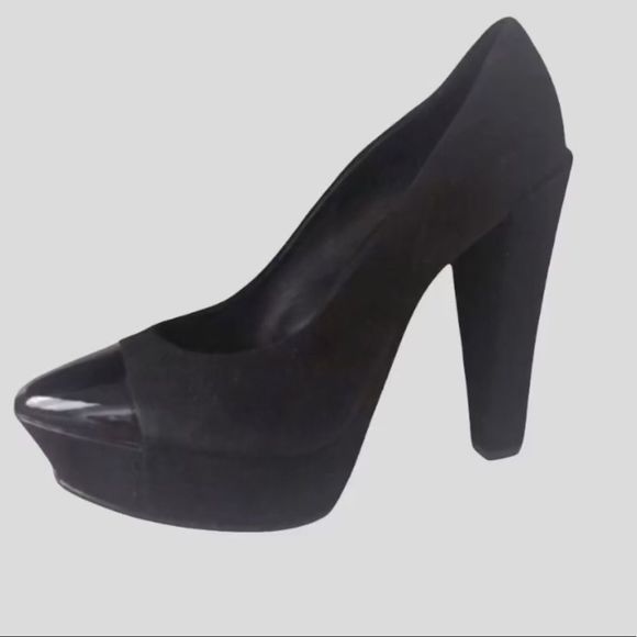 Suede Platform Pumps by Theory - Picture 8 of 16